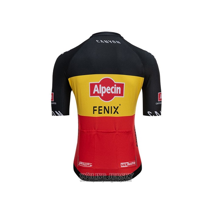 2021 Cycling Jersey Alpecin Fenix Champion Belgium Short Sleeve And Bib Short